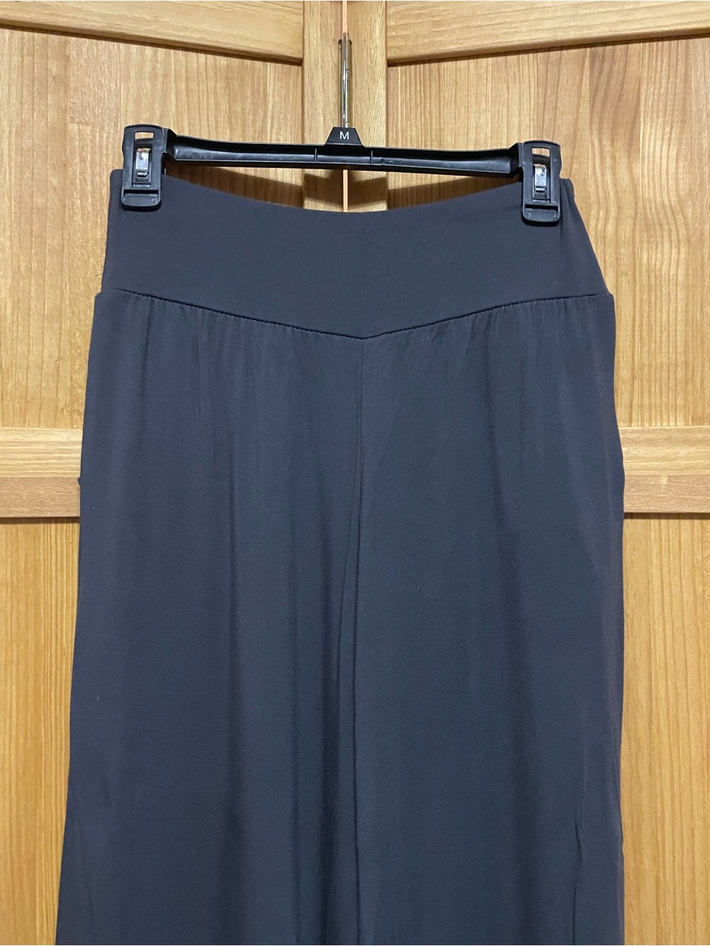 Sacred Threads Cropped Wide Leg Dark Gray Pull-On Pants - Picture 4 of 7